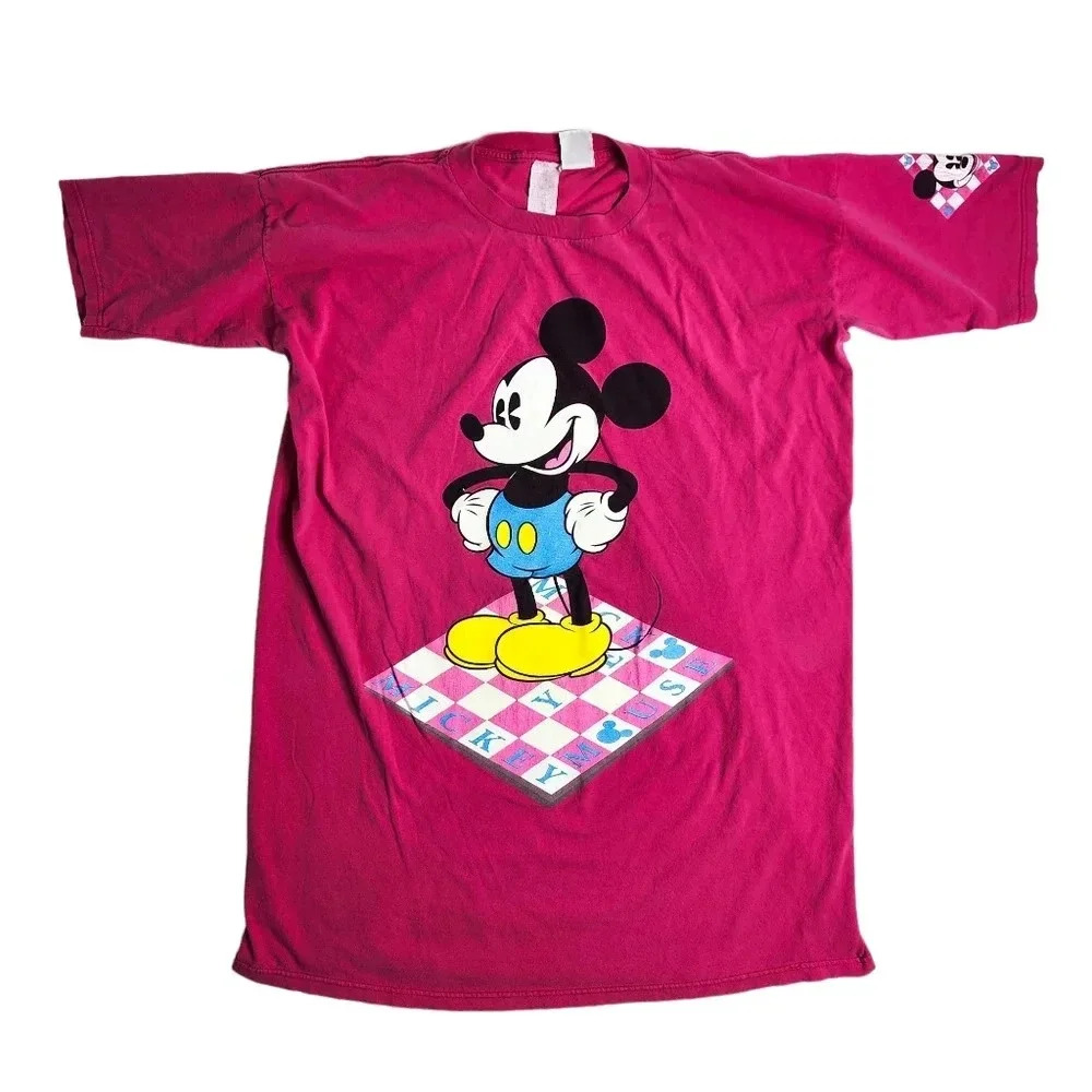Vintage Mickey & Co Mickey Mouse Pink Oversized Dress‎ or Sleep Shirt